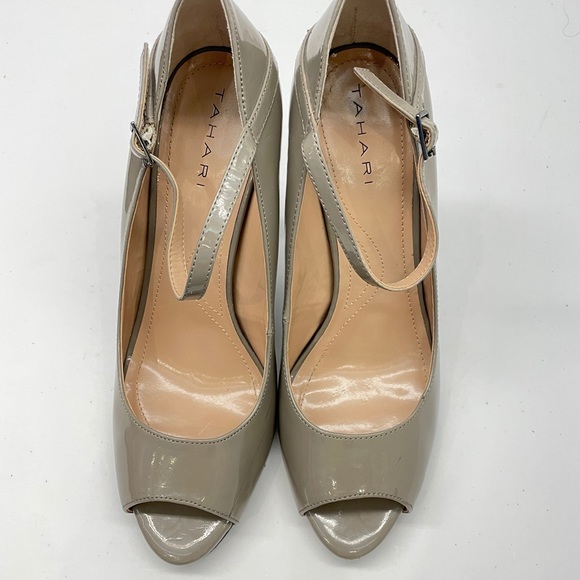 Tahari Grey Patent Heels - Picture 2 of 11